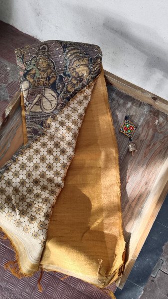 Handwoven Raw Silk Printed Sarees