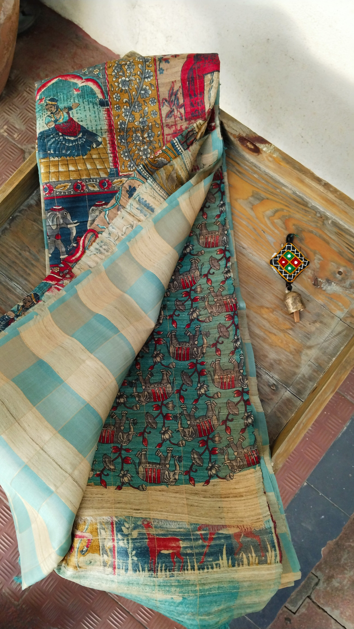 Handwoven Raw Silk Printed Sarees