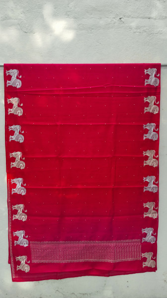 Matka Cotton and Silk Sarees with Embroidery