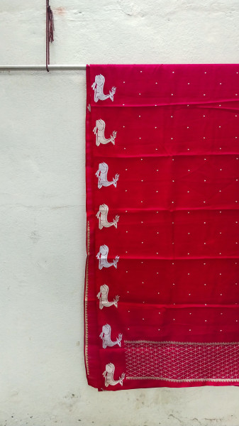 Matka Cotton and Silk Sarees with Embroidery