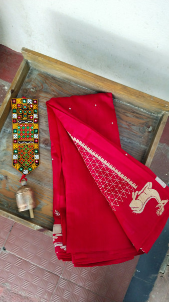 Matka Cotton and Silk Sarees with Embroidery