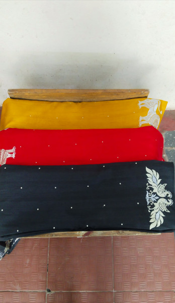 Matka Cotton and Silk Sarees with Embroidery