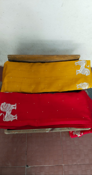 Matka Cotton and Silk Sarees with Embroidery
