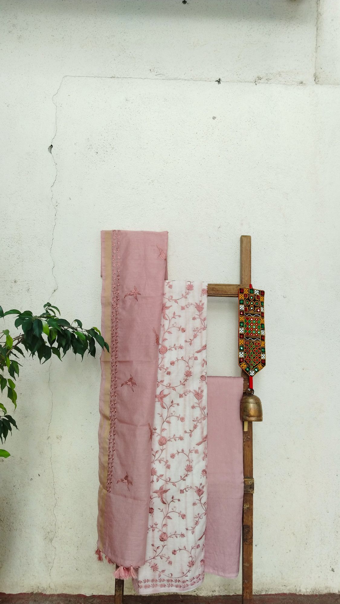 Cotton with Hand Embroidery Dress Material