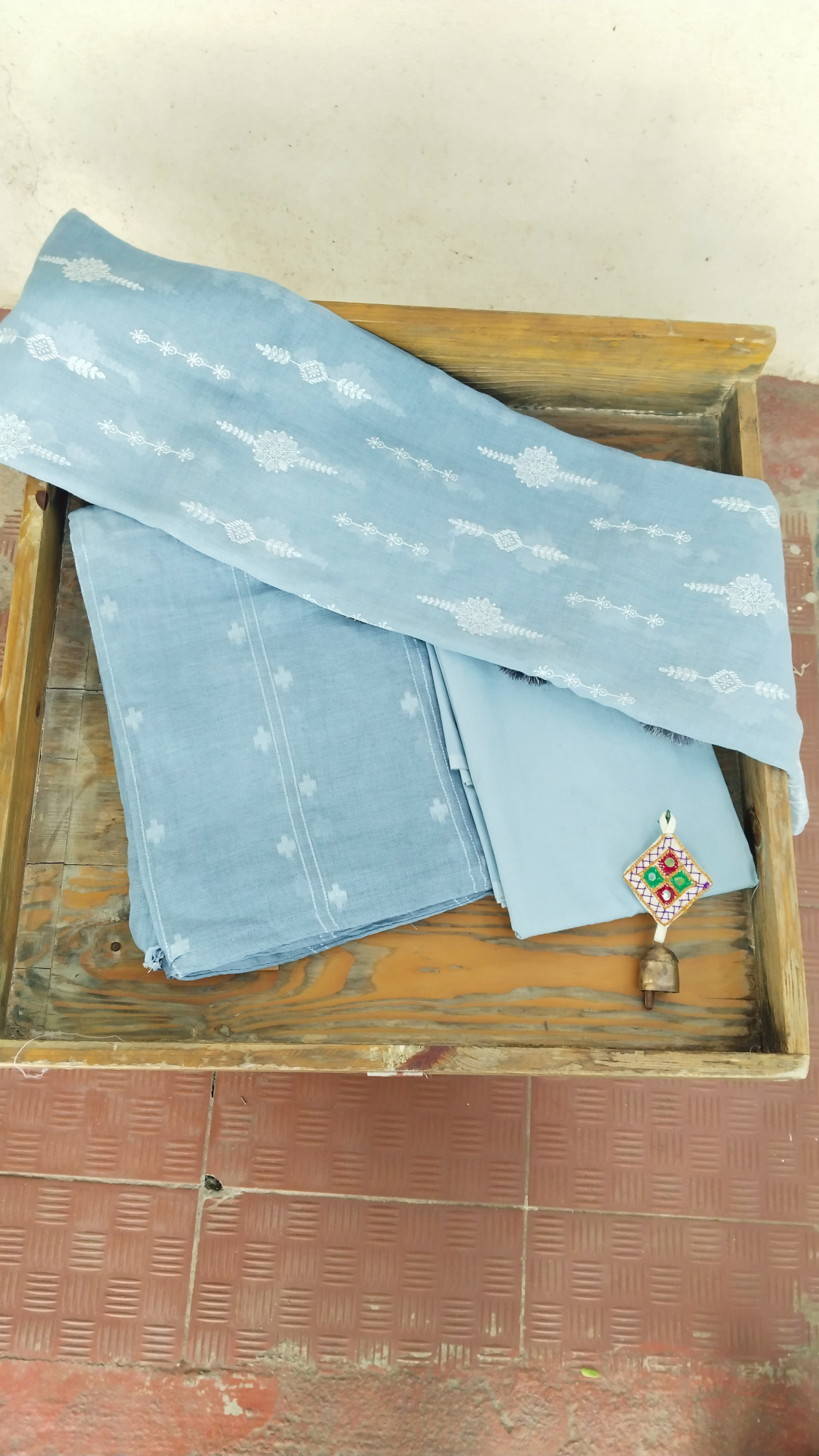 Linen Woven Dress Material