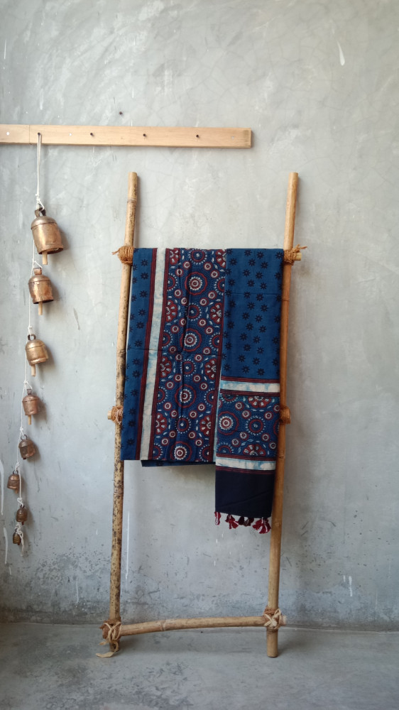 Image of Ajrakh Handblock Suit Set