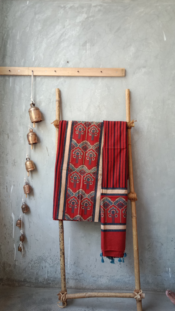 Image of Ajrakh Handblock Suit Set