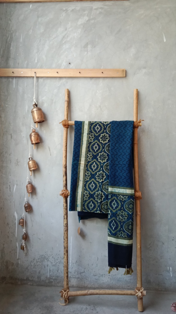 Image of Ajrakh Handblock Suit Set
