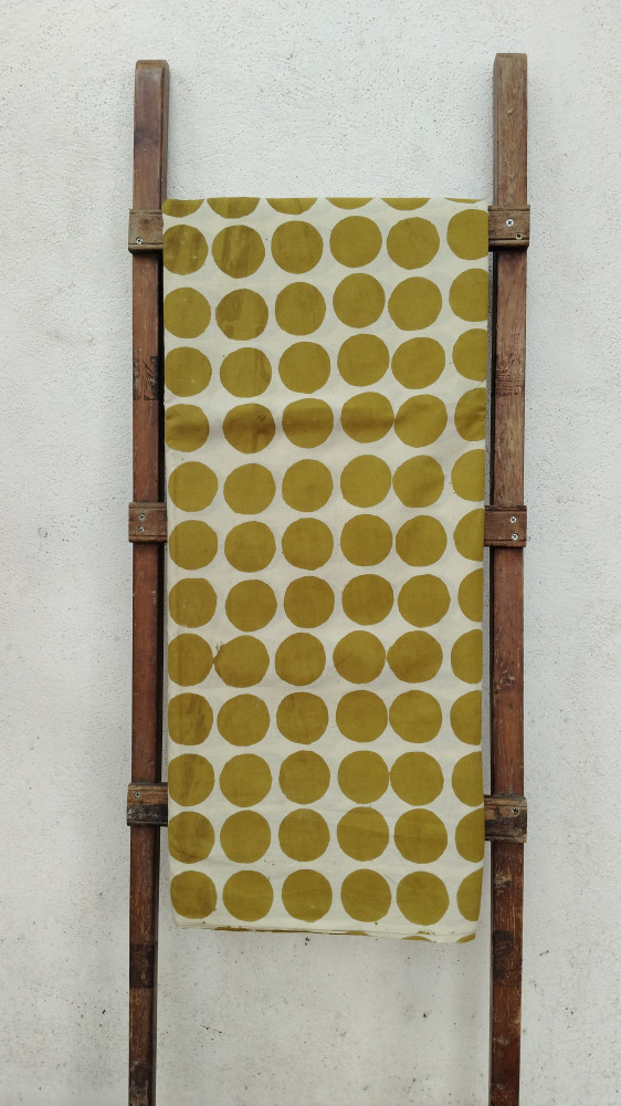 Image of Polka Dot Headblock Print Fabric