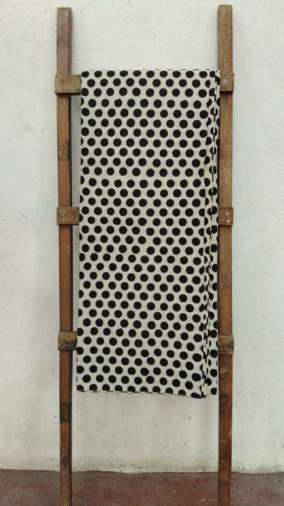 Image of Polka Dot Headblock Print Fabric