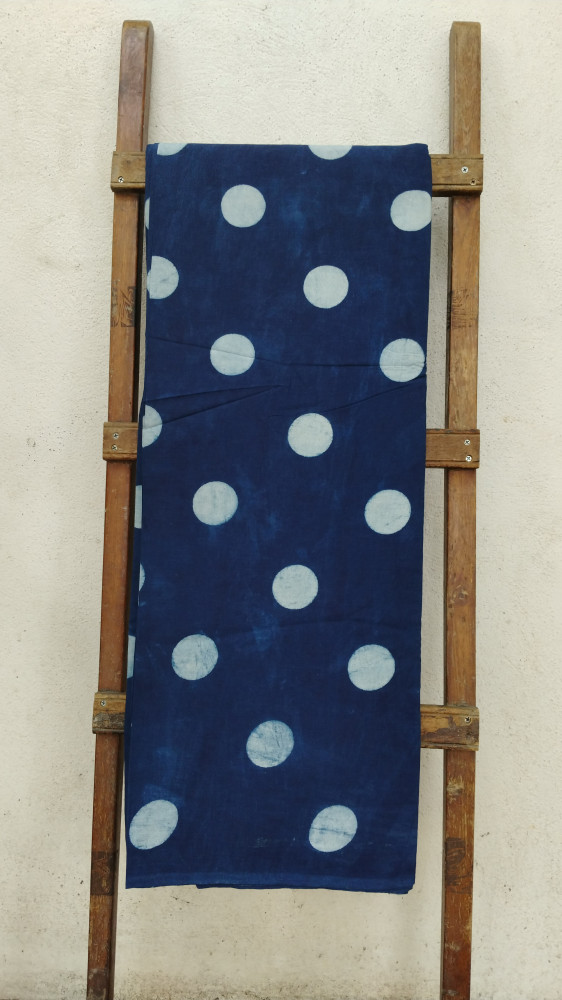 Image of Polka Dot Headblock Print Fabric