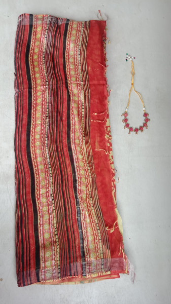 Cotton & Linen Block Print Saree