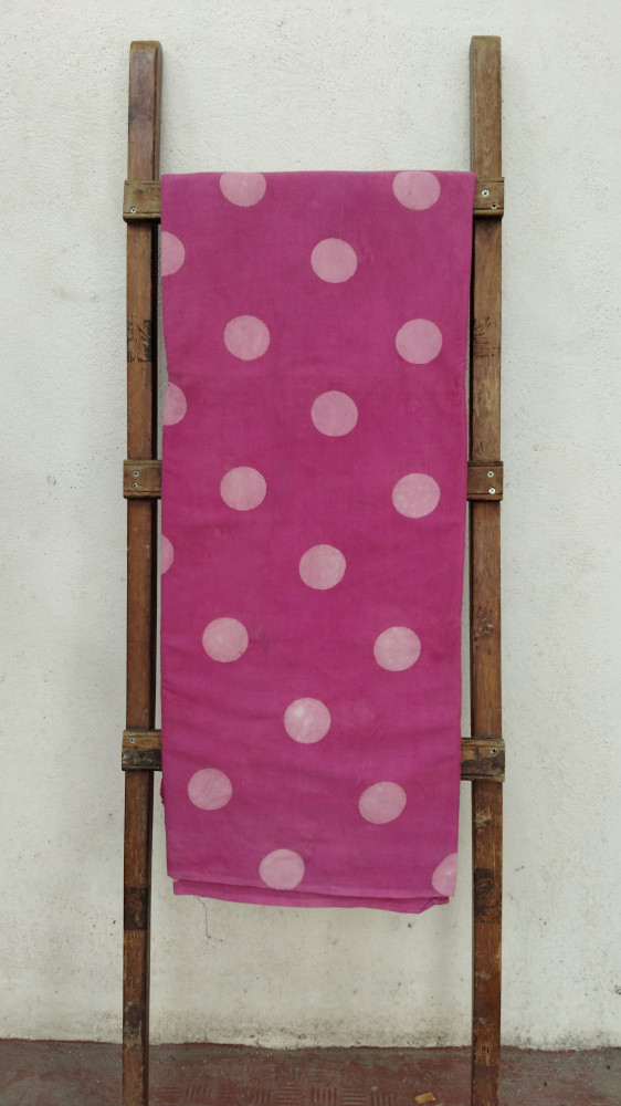 Image of Polka Dot Headblock Print Fabric