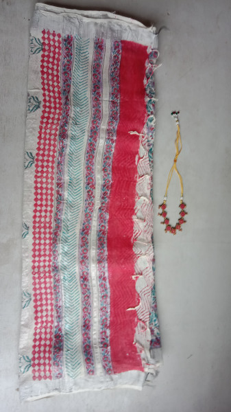 Cotton & Linen Block Print Saree