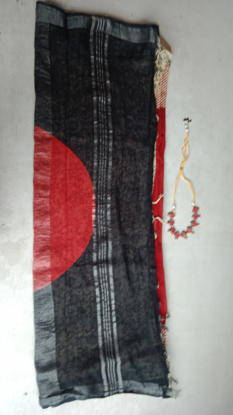 Cotton & Linen Block Print Saree