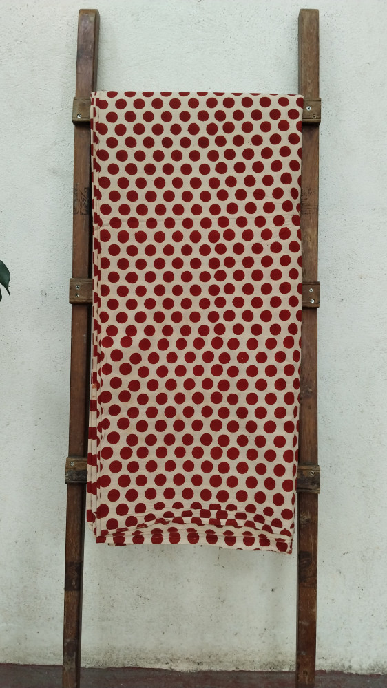 Image of Polka Dot Headblock Print Fabric