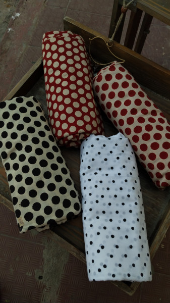 Polka Dot Handblock Print Fabric