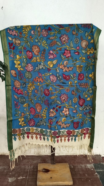 Hand Painted Kalamkari Dupatta