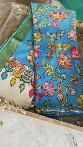Hand Painted Kalamkari Dupatta