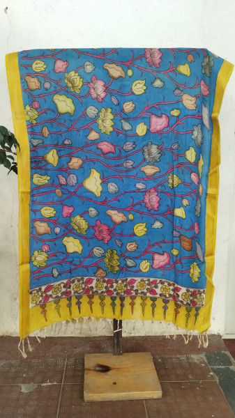 Hand Painted Kalamkari Dupatta