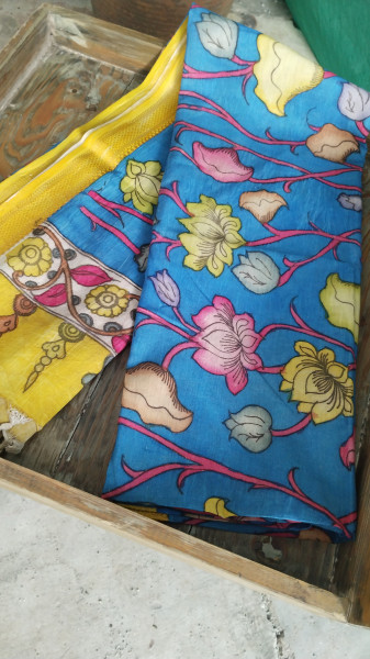 Hand Painted Kalamkari Dupatta