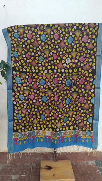 Hand Painted Kalamkari Dupatta