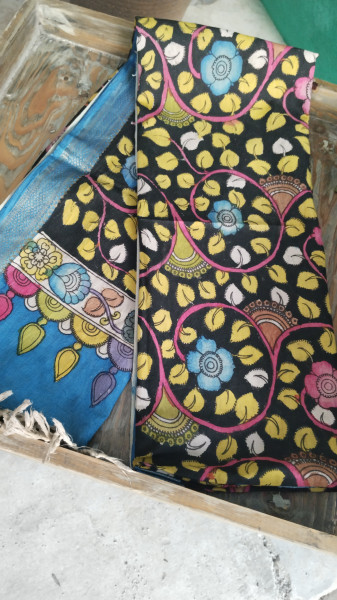 Hand Painted Kalamkari Dupatta
