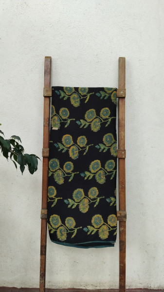 Modal Silk Handblock Fabric