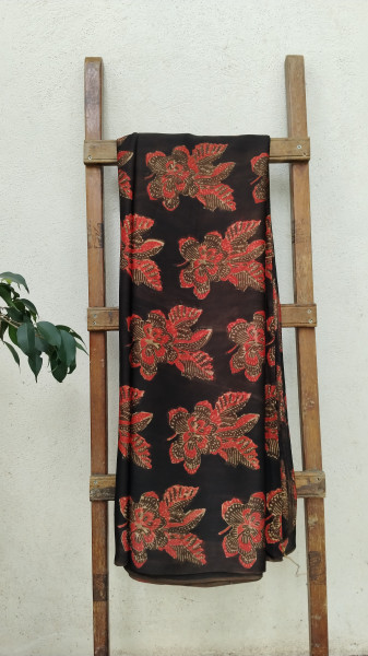 Modal Silk  Handblock Fabric