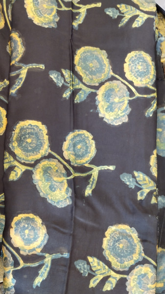 Modal Silk Handblock Fabric