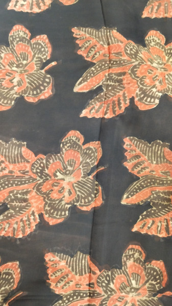 Modal Silk  Handblock Fabric