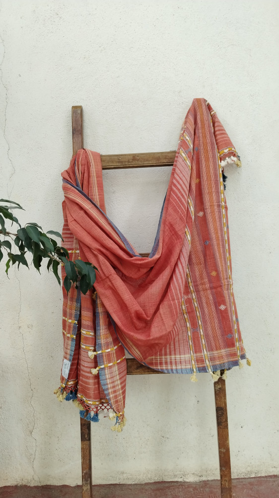 Image of Handwoven Bhujodi Dupatta