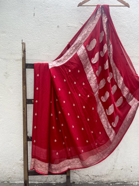 Banarasi Khaddi Georgette Saree