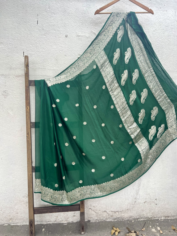 Image of Banarasi Khaddi Georgette Saree
