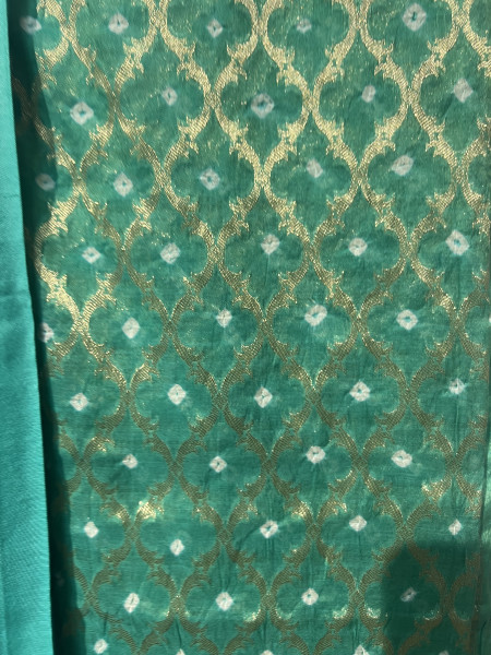Chanderi Silk Banarasi unstitched Dress Material