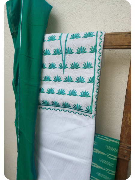 Jacquard Cotton Dress Material