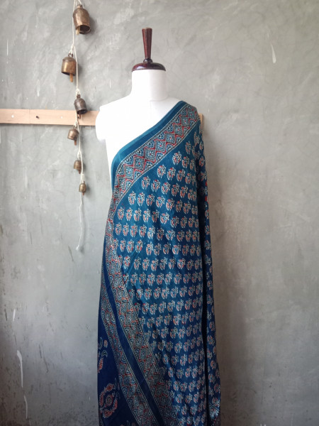 Modal Silk Block Print Dupatta