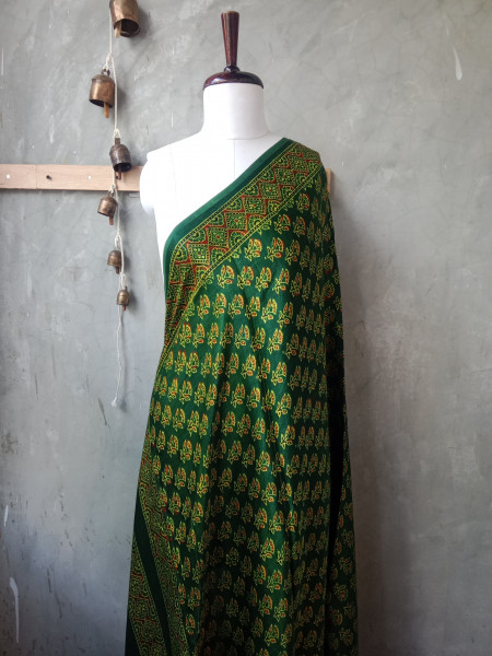 Modal Silk Block Print Dupatta