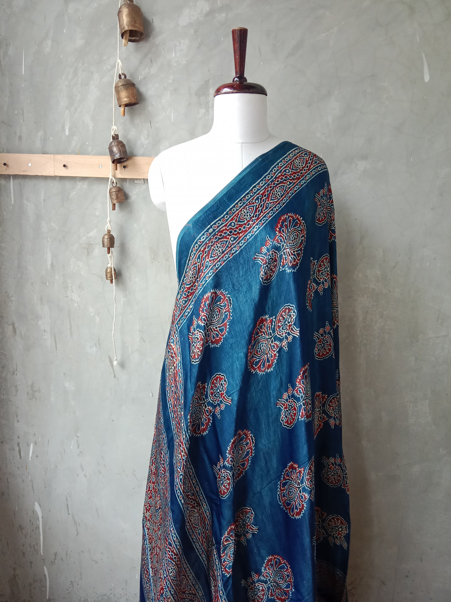 Modal Silk Block Print Dupatta