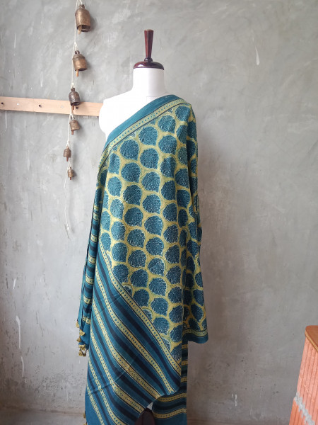 Special Ajrak Block Print Dupatta