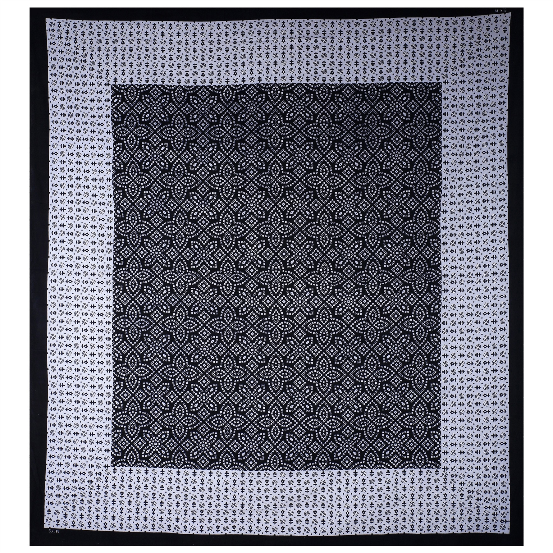 black geometric print