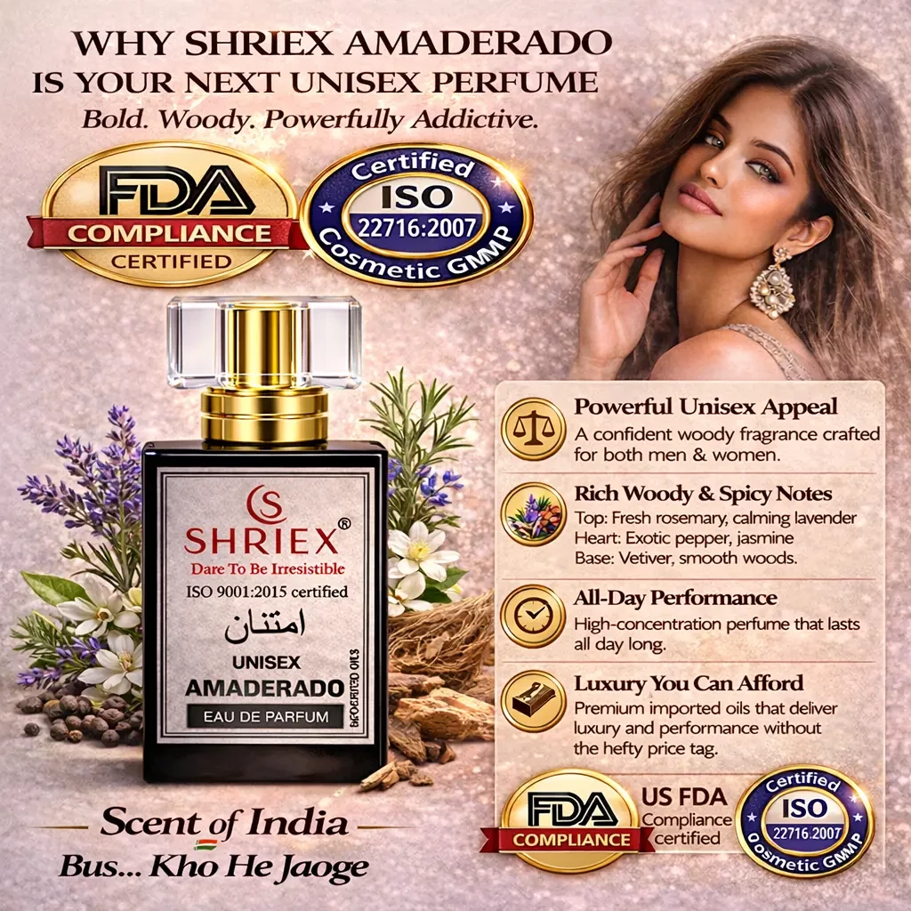 Amadrado Unisex Luxury Long-Lasting Perfume - 50 ml notes