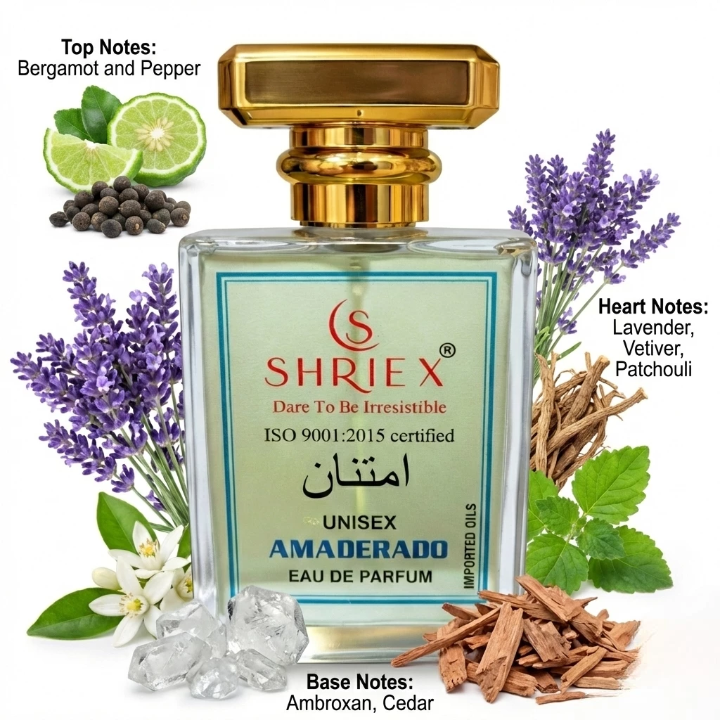 Amadrado Unisex Luxury Long-Lasting Perfume - 50 ml notes