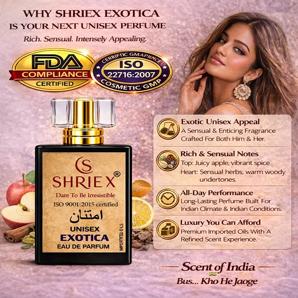 Exotica Unisex Luxury Long-Lasting Perfume 50 ml notes