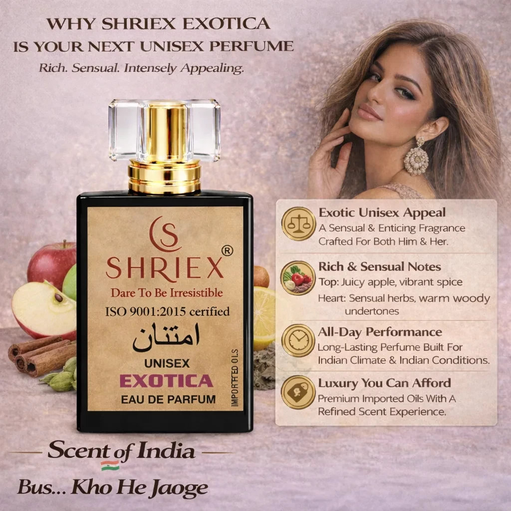 Exotica Unisex Luxury Long-Lasting Perfume 50 ml notes