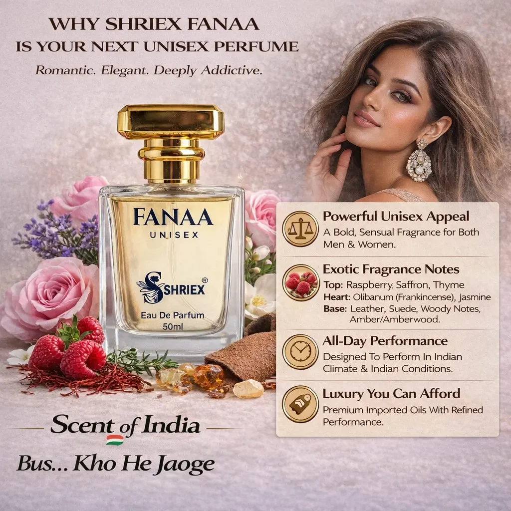 fanaa by shriex Unisex Luxury Long-Lasting Perfume 50 ml