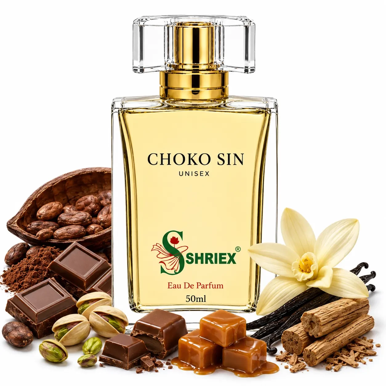 CHOKO SIN by shriex unisex long lasting luxury perfume notes