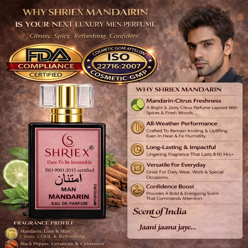 Mandarin Men Luxury Long-Lasting Perfume 50 ml
