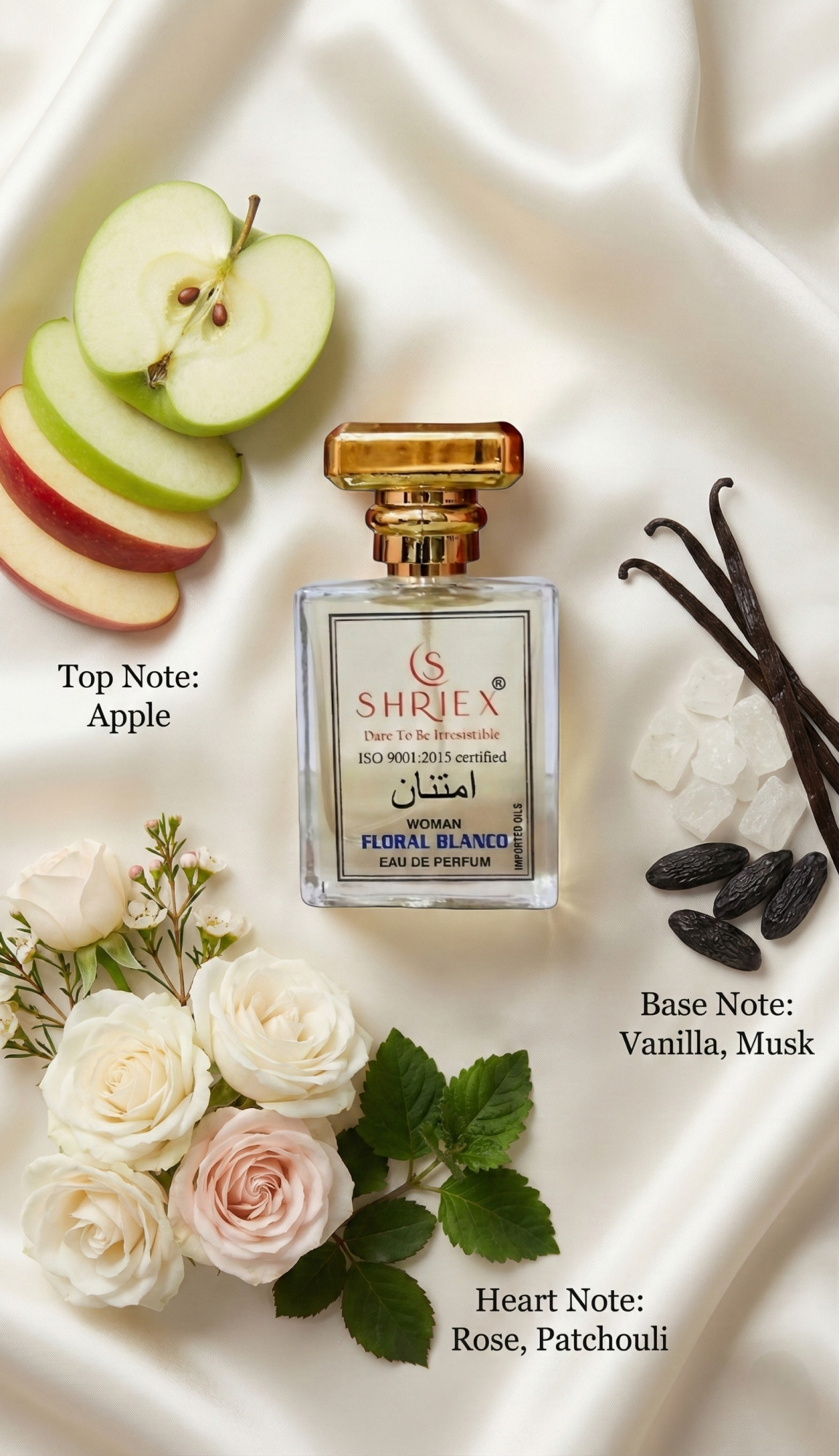 Floral Blanco Women Luxury Long-Lasting Perfume 50 ml notes