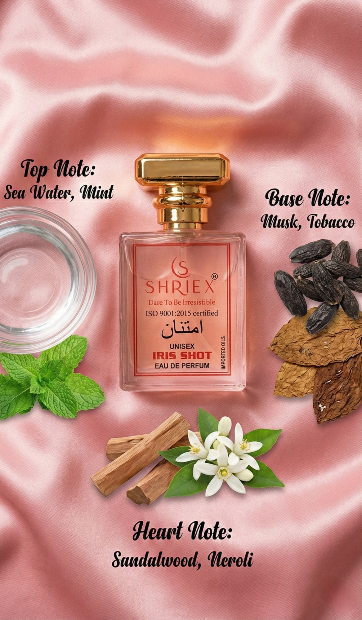 Irish Shot Unisex Luxury Long-Lasting Perfume 50 ml notes